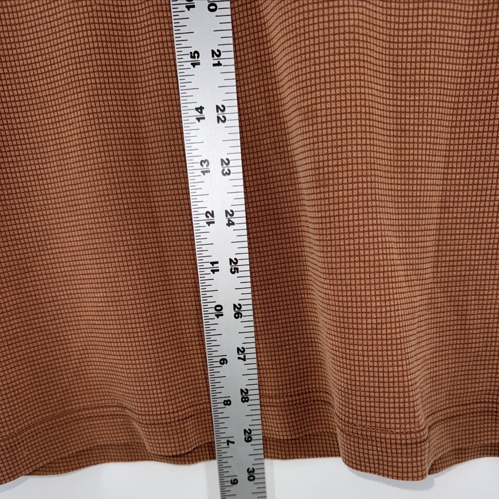 Tommy Bahama Men's Polo Shirt SizeXL Orange Sherbet Color With White Stripes - Picture 4 of 6